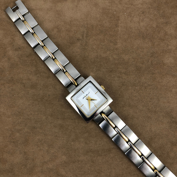 Eddie Bauer Square 2 Tone Gold Silver Watch main image 6